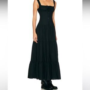 NWT Lioness Heart Shaped Maxi Dress in Onyx